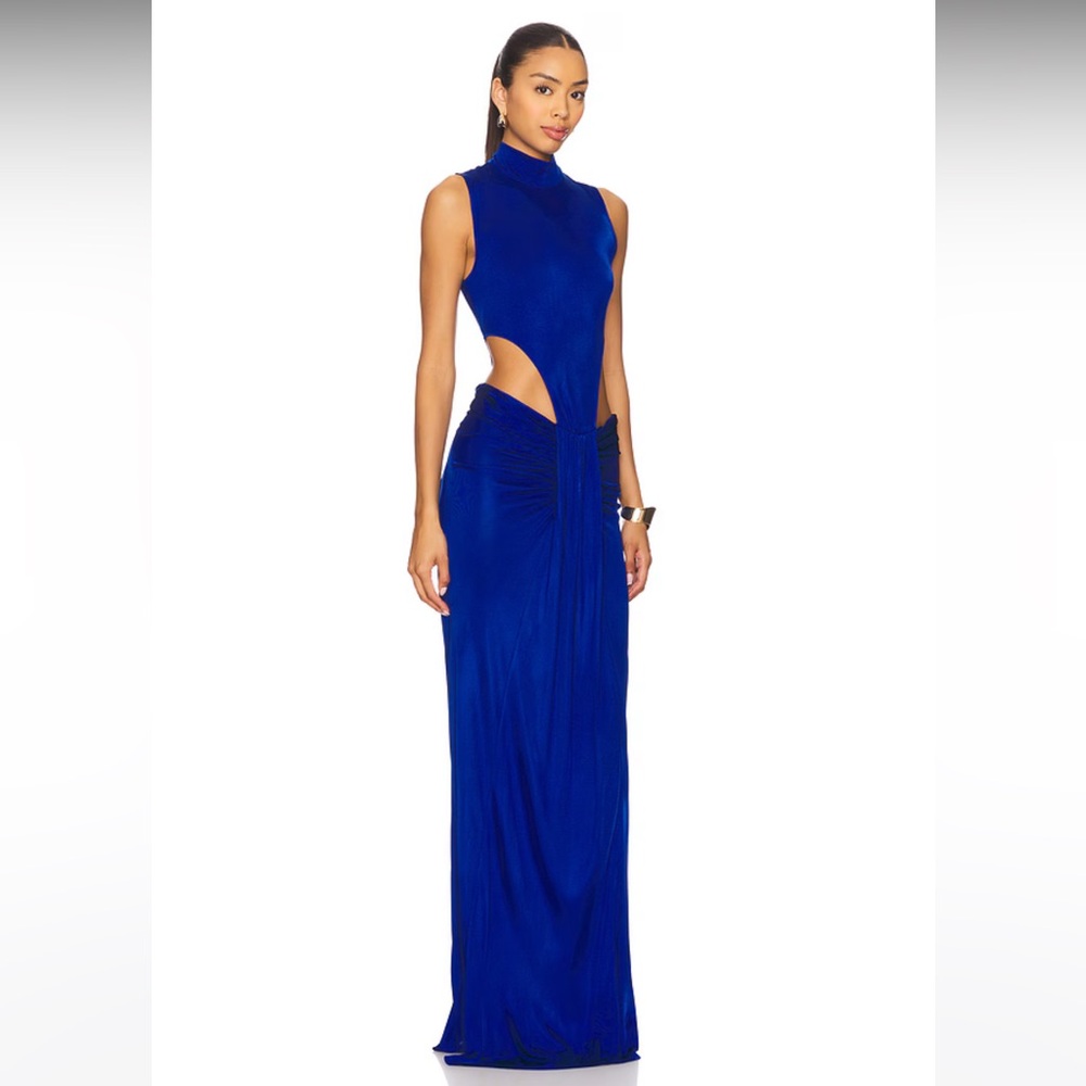 NWOT! NBD The Mohini Gown in Cobalt Blue - Picture 5 of 8